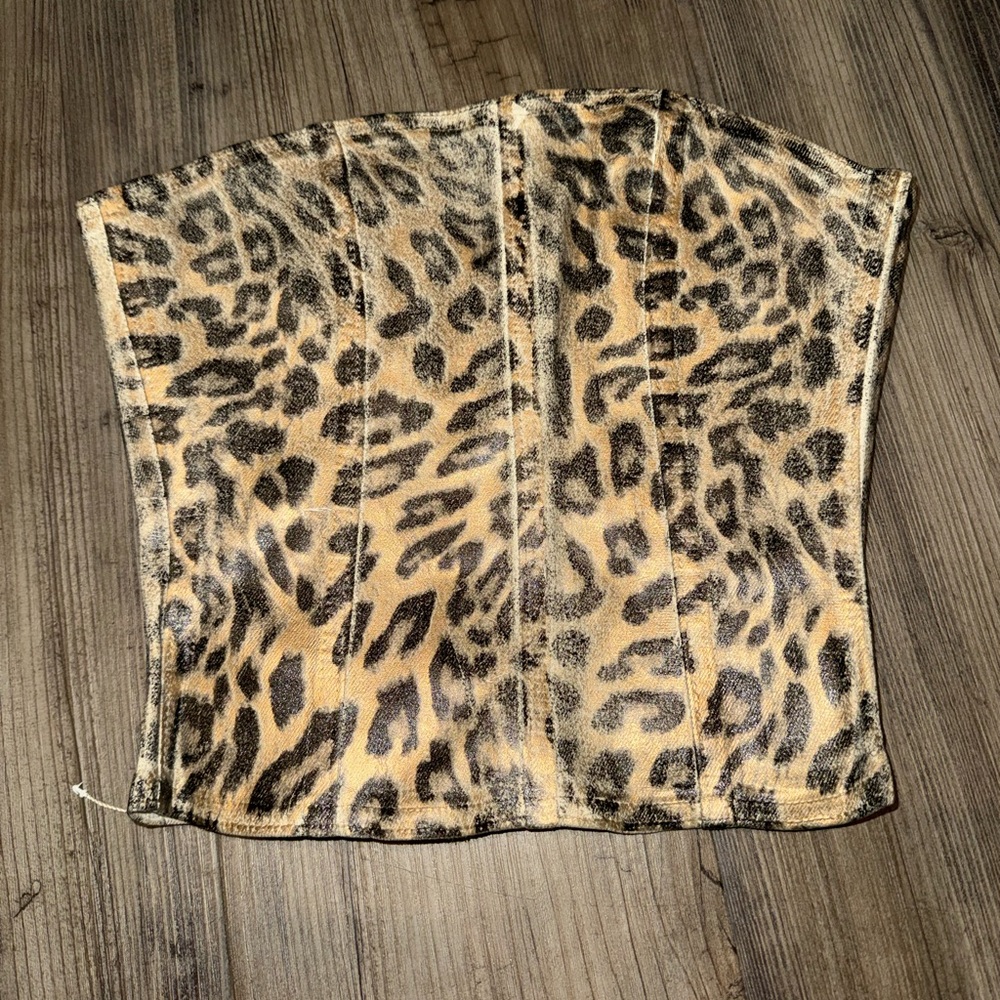 REVICE Cheetah Corset Top